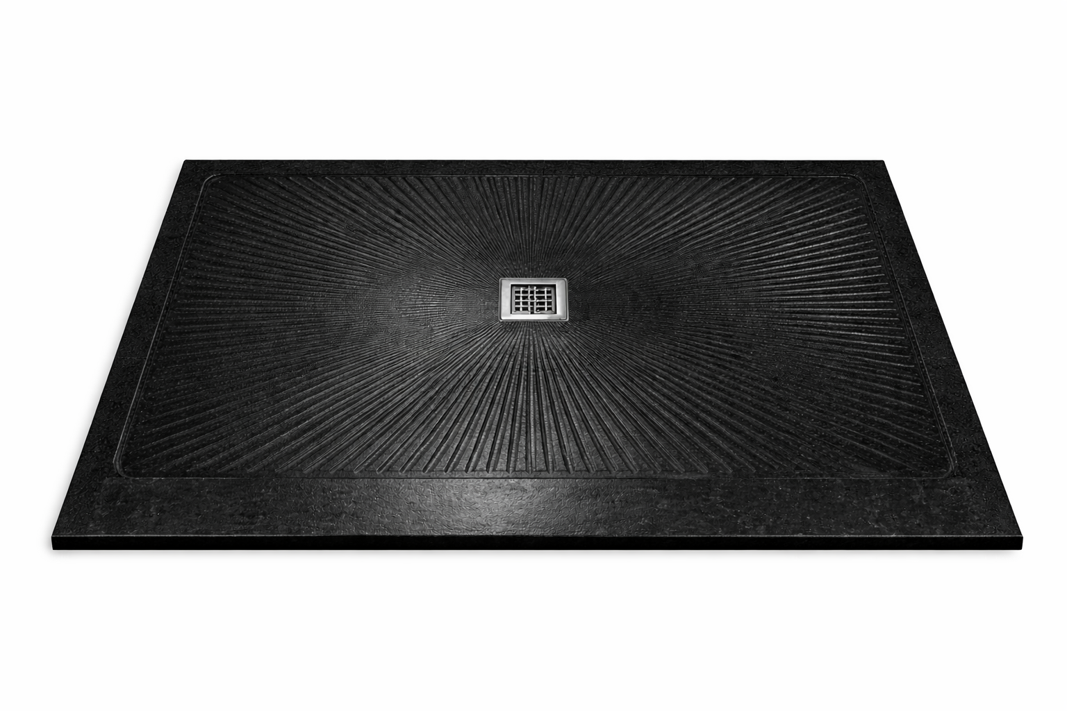 Black Knight Quartz Shower Pan