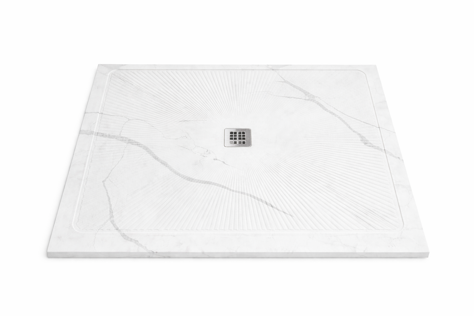 Calcutta Ice Quartz Shower Pan